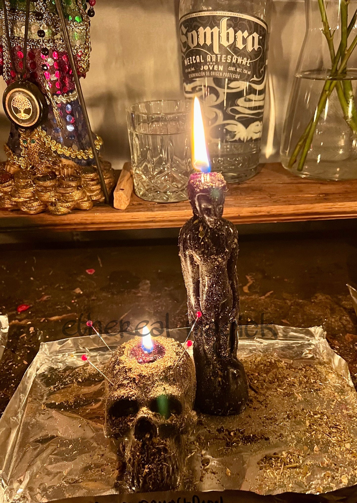 Repel Spell with Dark Arts Headwork (repel all third parties and mend and bend their mind to focus on you)