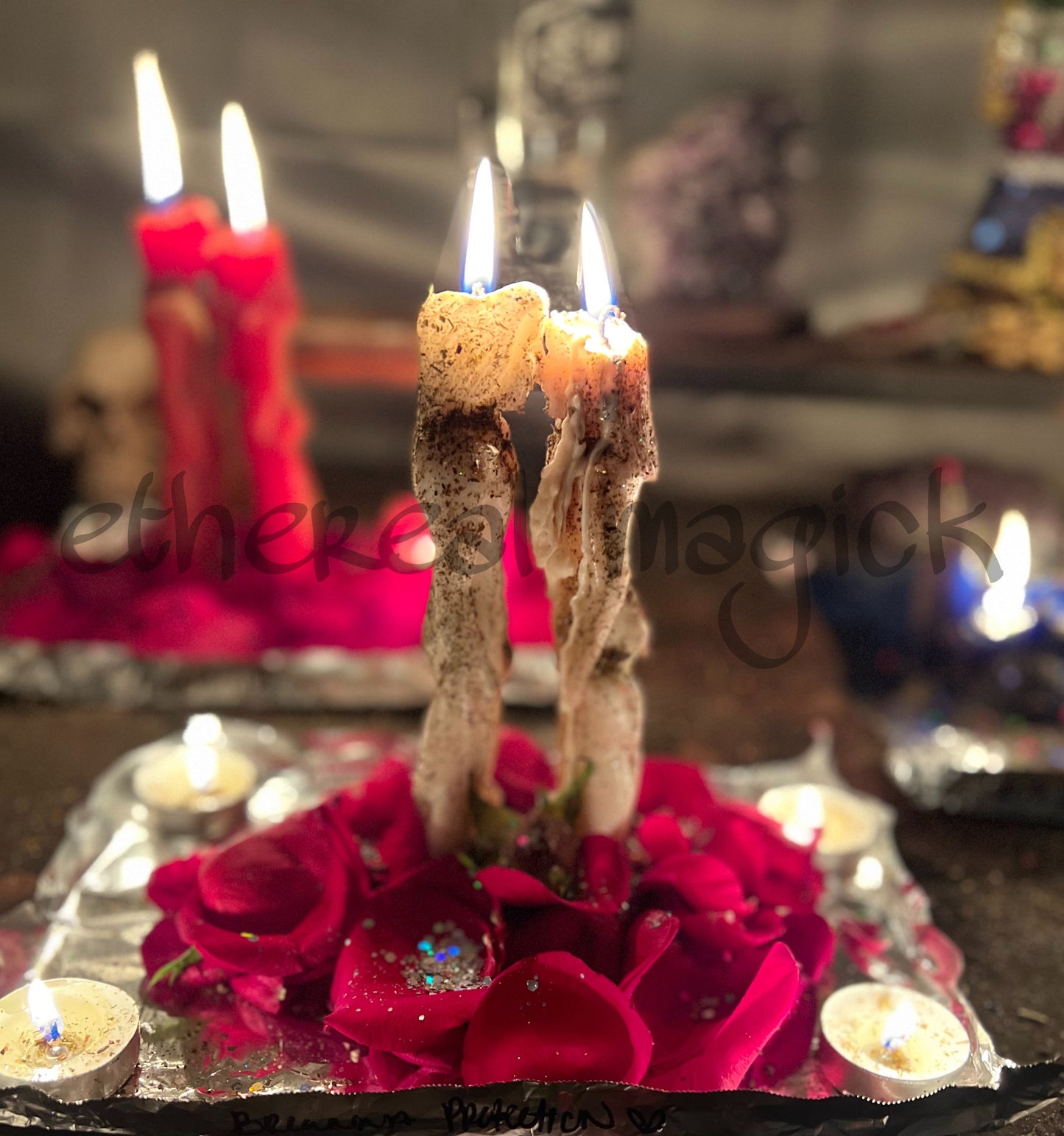 Lovers Cleanse Spell Bundle with Egg Cleanse (couples cleanse from evil eye, negativity, and/or jealousy from third parties)